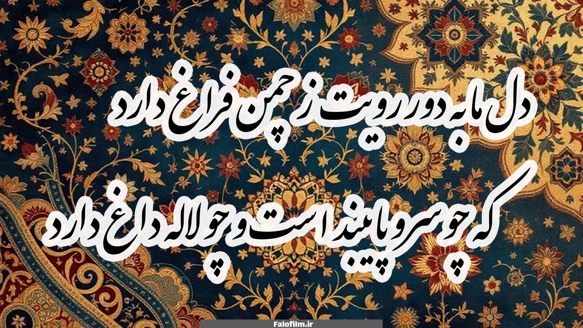 دل ما به دور رویت ز چمن فراغ دارد