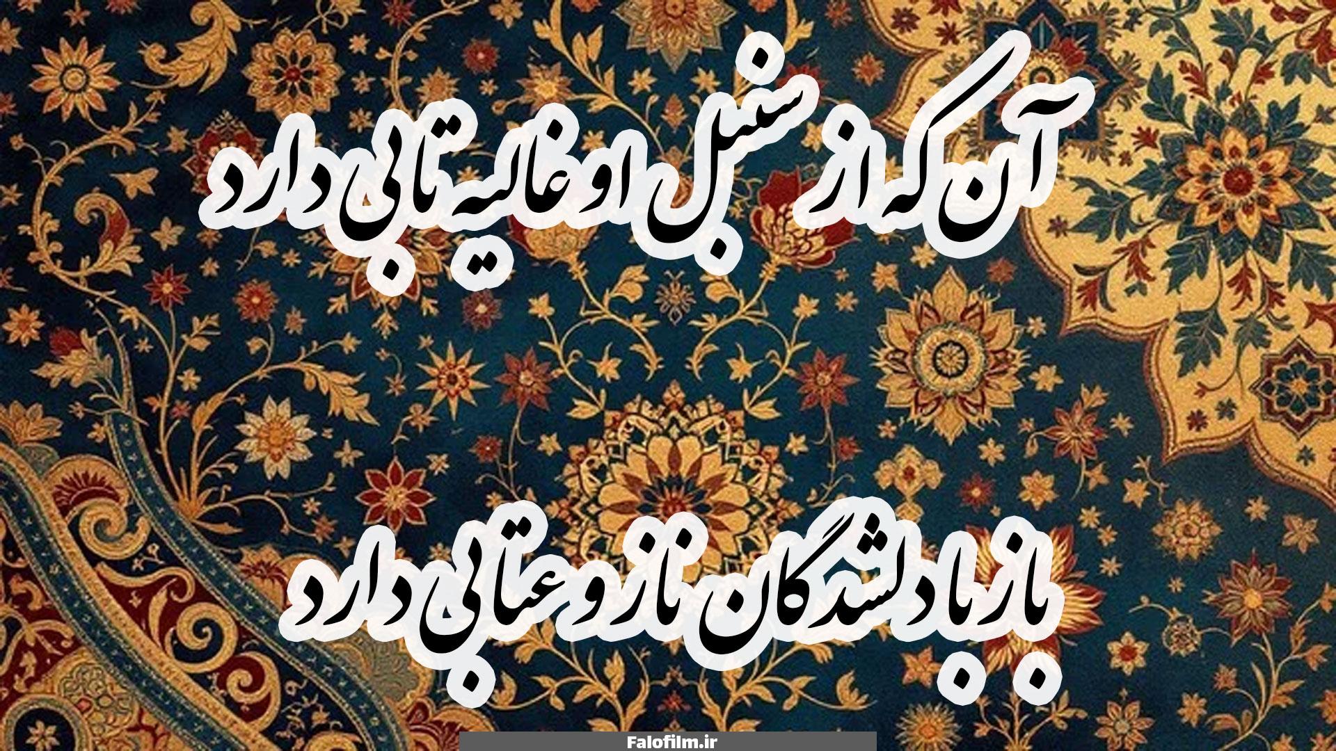آن که از سنبل او غالیه تابی دارد
باز با دلشدگان ناز و عتابی دارد
