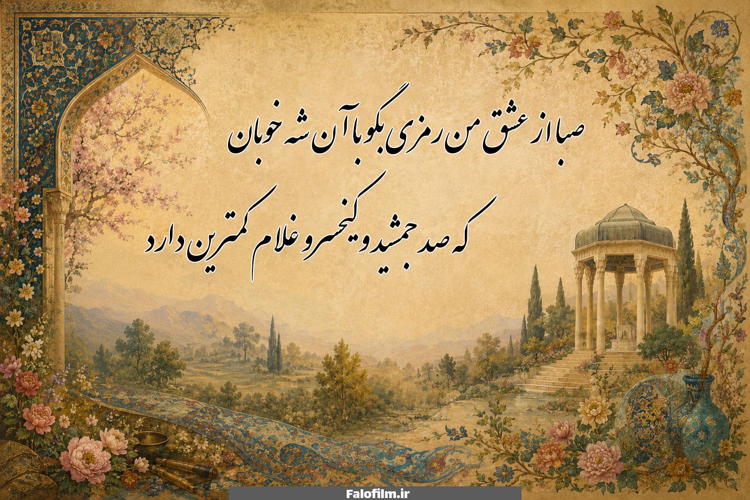 صبا از عشق من رمزی بگو با آن شه خوبان