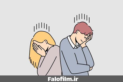 یک زوج ناراحت پس از جدایی 