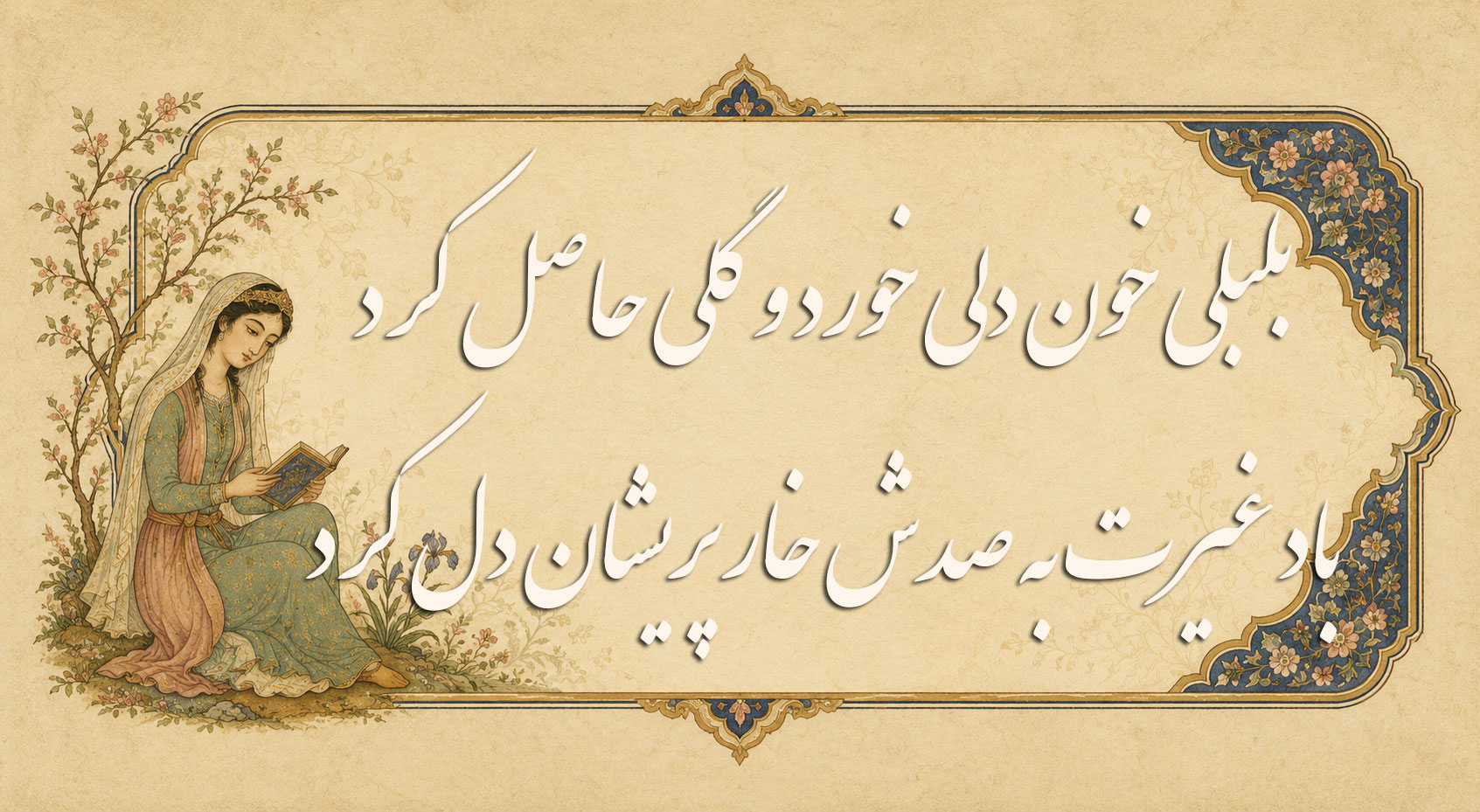 بلبلی خون دلی خورد و گلی حاصل کرد