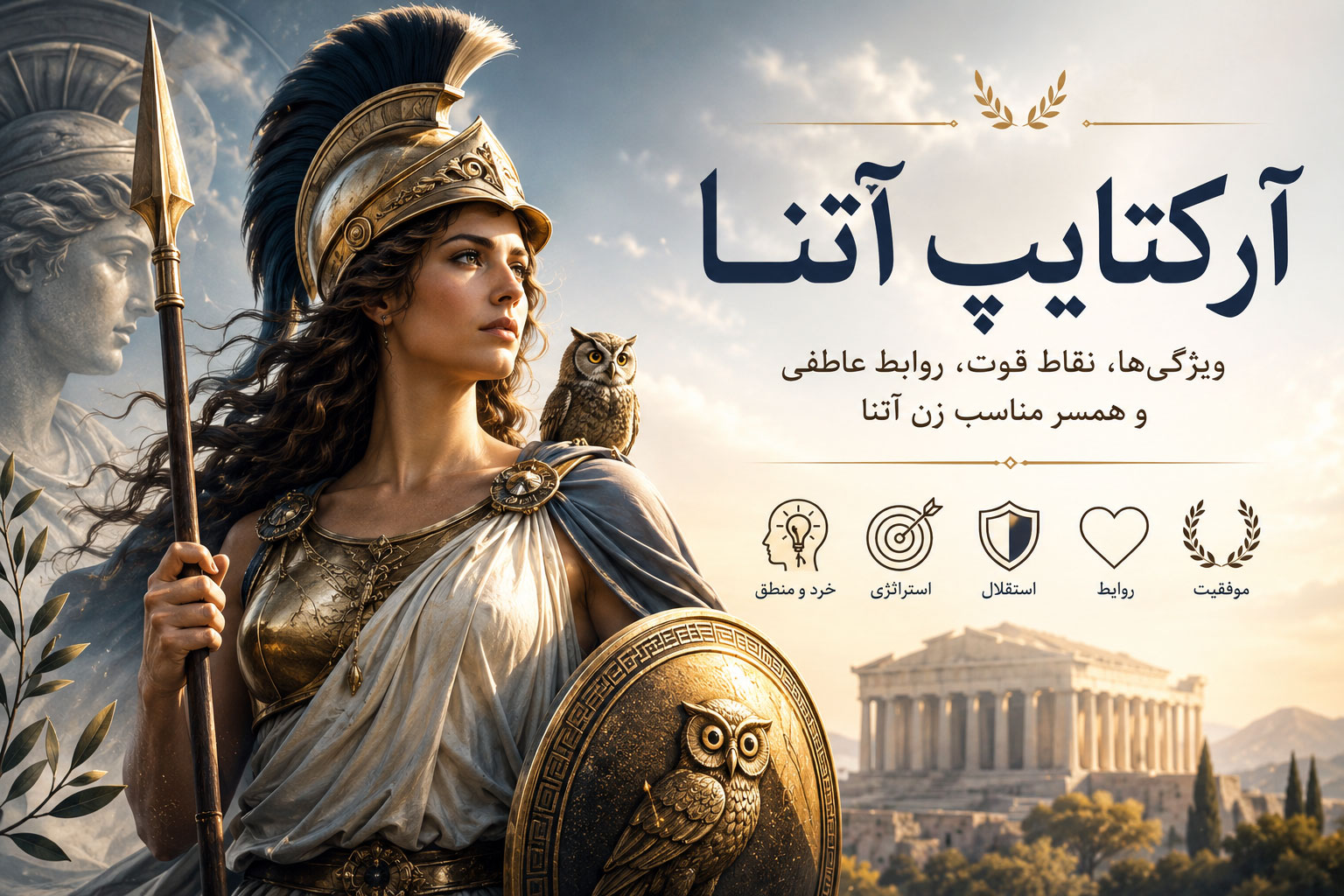 در حال حاضر در حال تماشای این مورد هستید آرکتایپ آتنا چیست؟ ویژگی‌ها، نقاط قوت، روابط عاطفی + تست رایگان