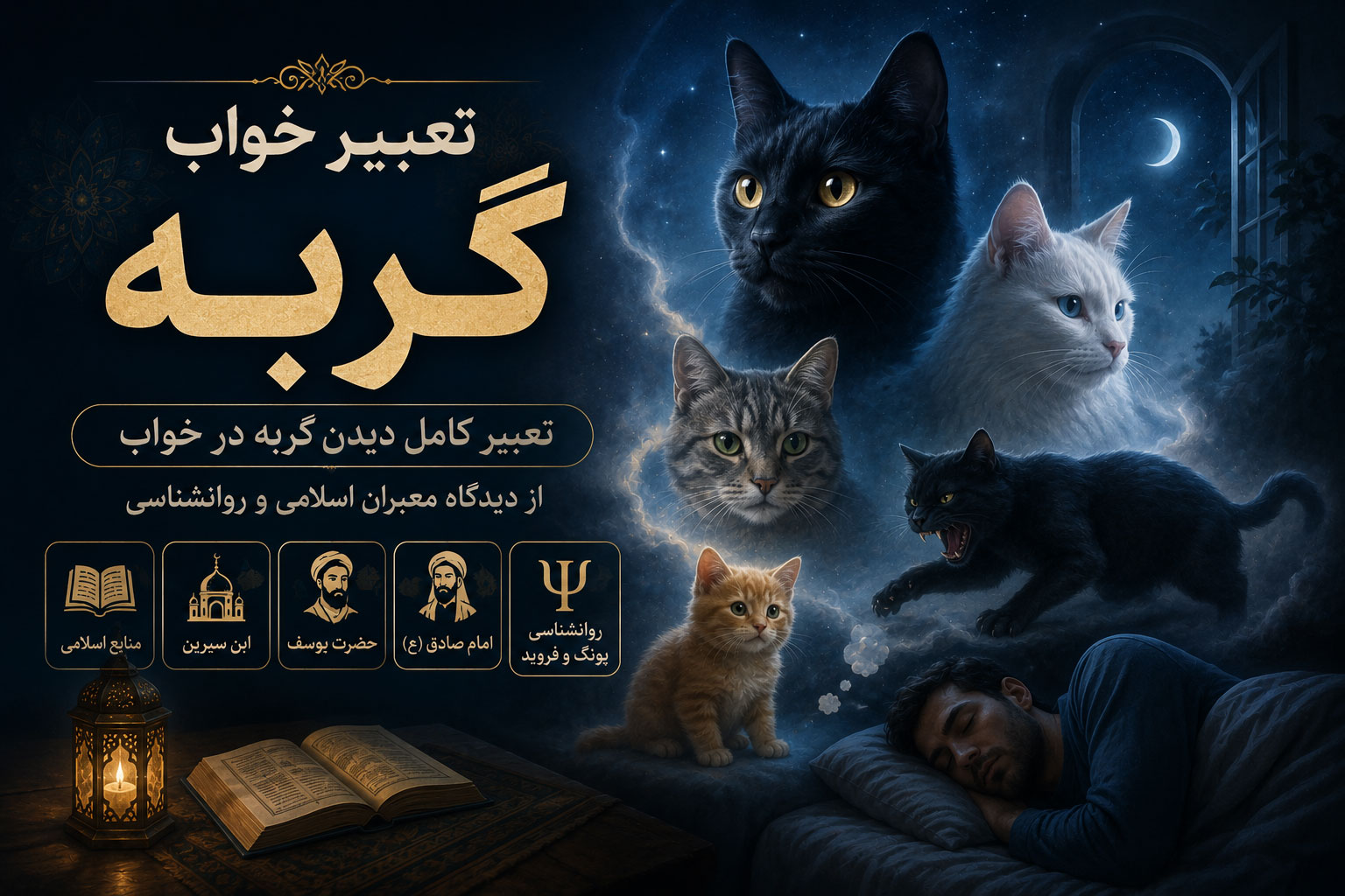 در حال حاضر در حال تماشای این مورد هستید تعبیر خواب گربه | حضرت یوسف، امام صادق، ابن سیرین و روانشناسی